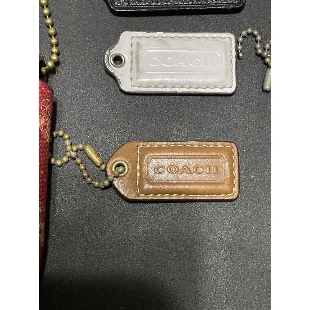 COACH hang tag bag charm Accessory Lot Of 9 Flaws READ Y2K